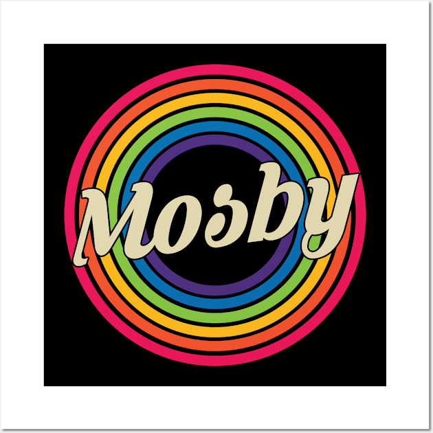 Mosby - Retro Rainbow Style Wall Art by MaydenArt